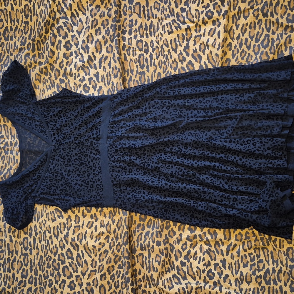 Sourpuss Black Leopard Print Dress - Picture 5 of 6